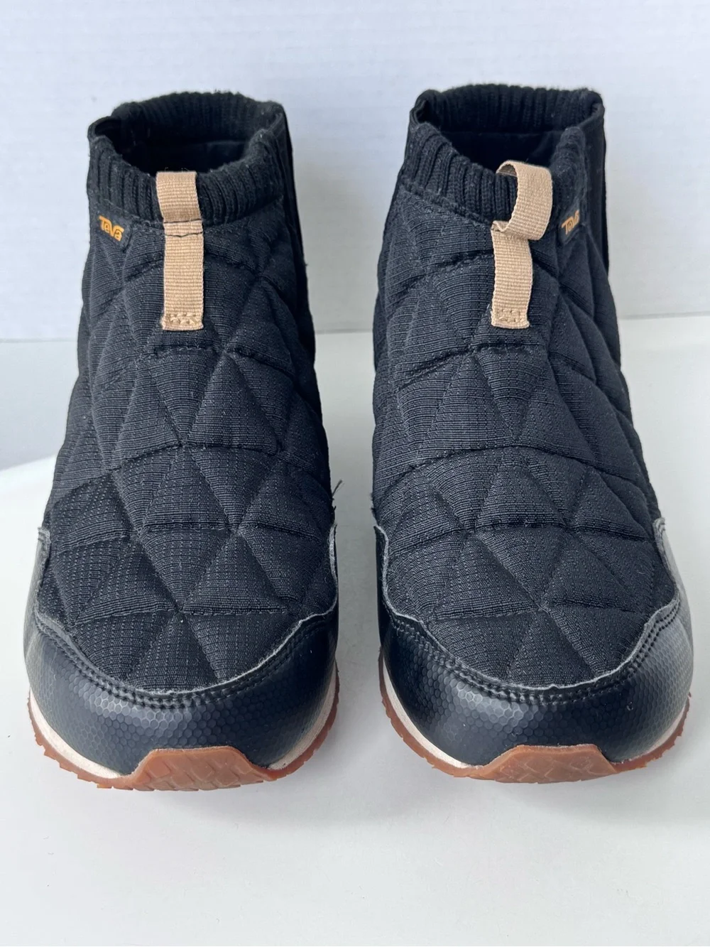 TEVA EMBER MID BLACK OUTDOOR QUILTED BOOTIES BOOTS SHOES WOMEN'S SHOES SIZE 8